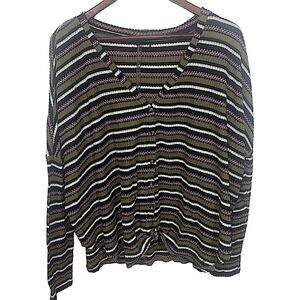 Women's Urban Outfitters Out from Under Striped Long Sleeve Knit Sweater